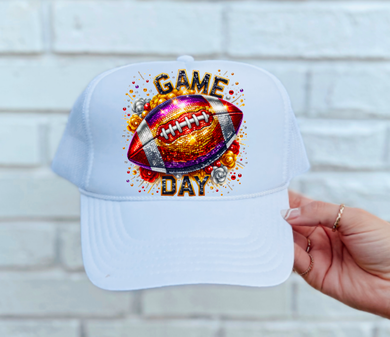 Multi Color Football Game Day Trucker Hat