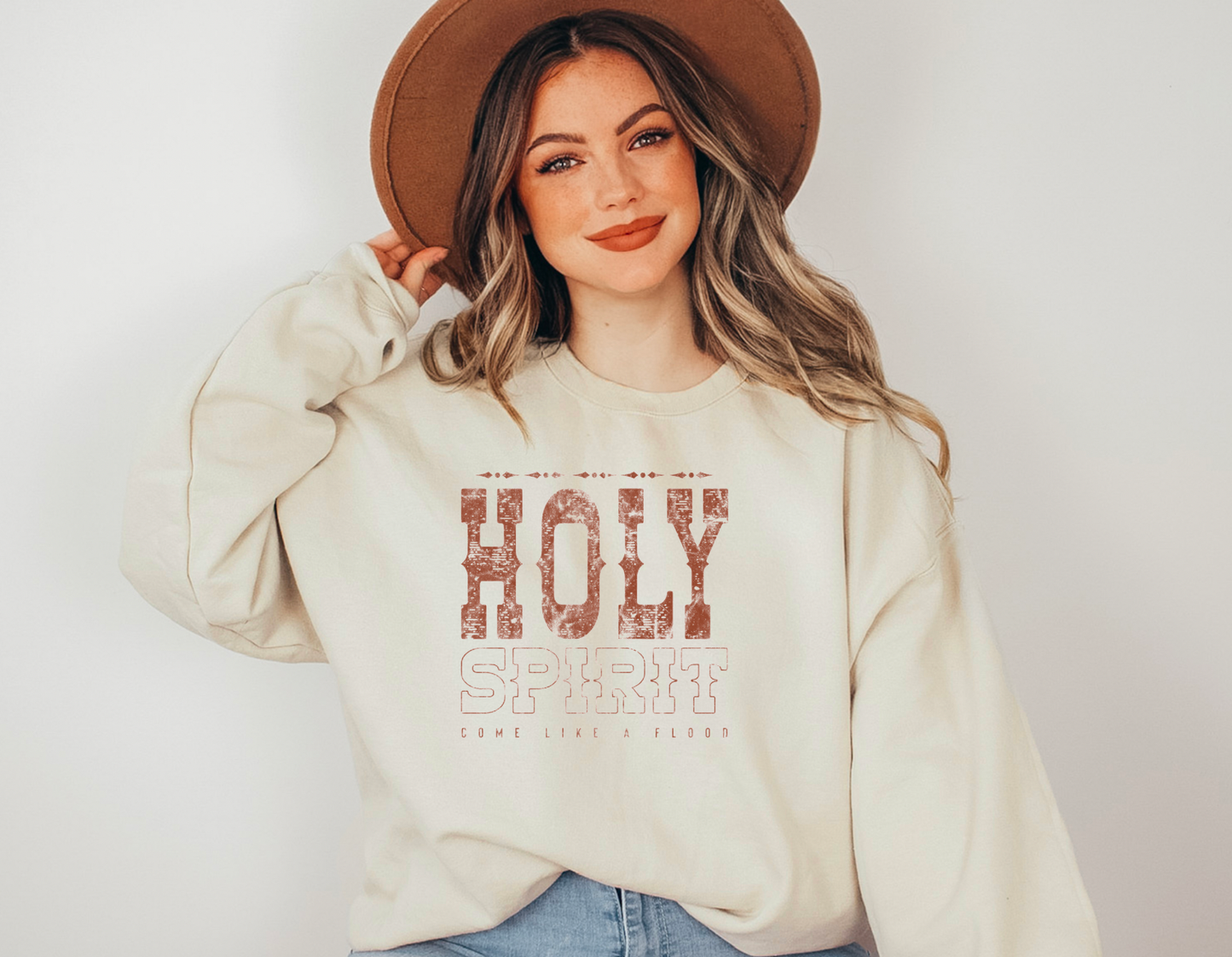 Holy Spirit Gildan Crewneck Sweatshirt Faith Tees