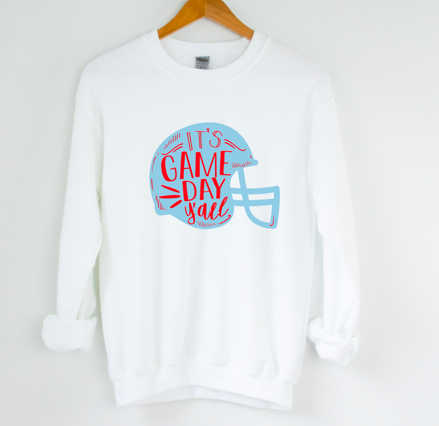 It's Game Day Y'all Gildan Sweatshirt Ole Miss Tees
