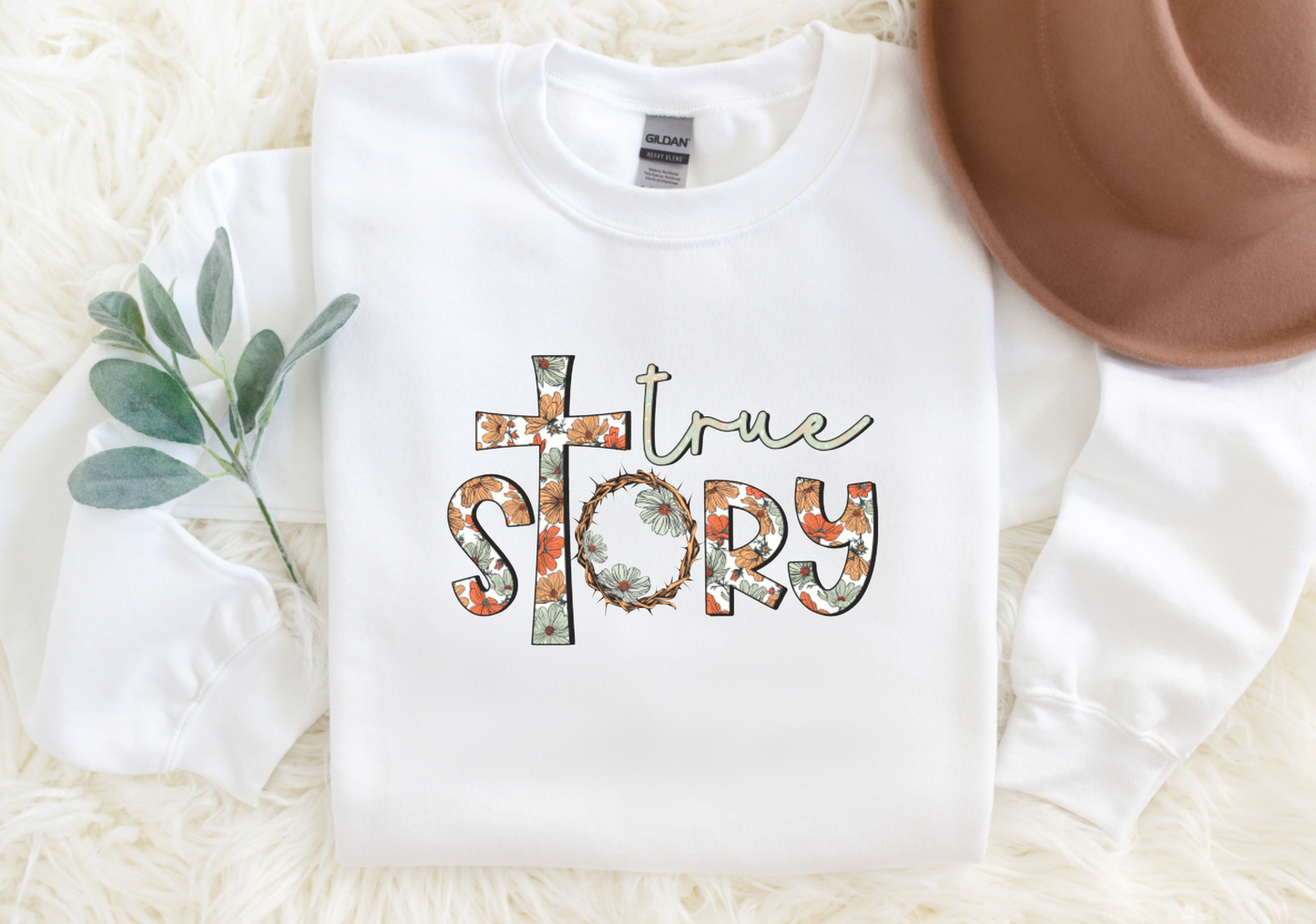 Boho Floral True Story Easter Sweatshirt | Spring | Easter