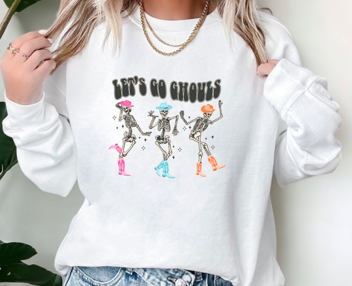 Let's Go Ghouls Gildan Sweatshirt Fall Sweatshirts