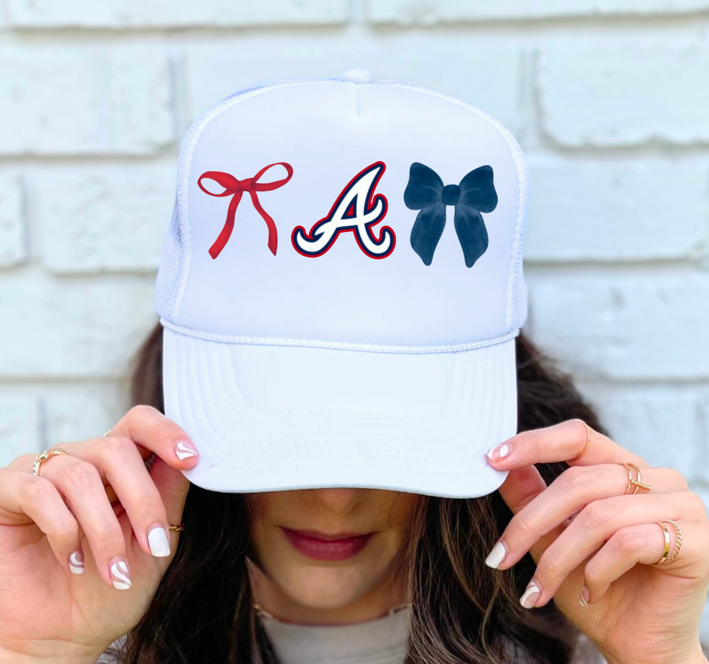 Coquette Atlanta Braves Baseball Trucker Hat | Baseball