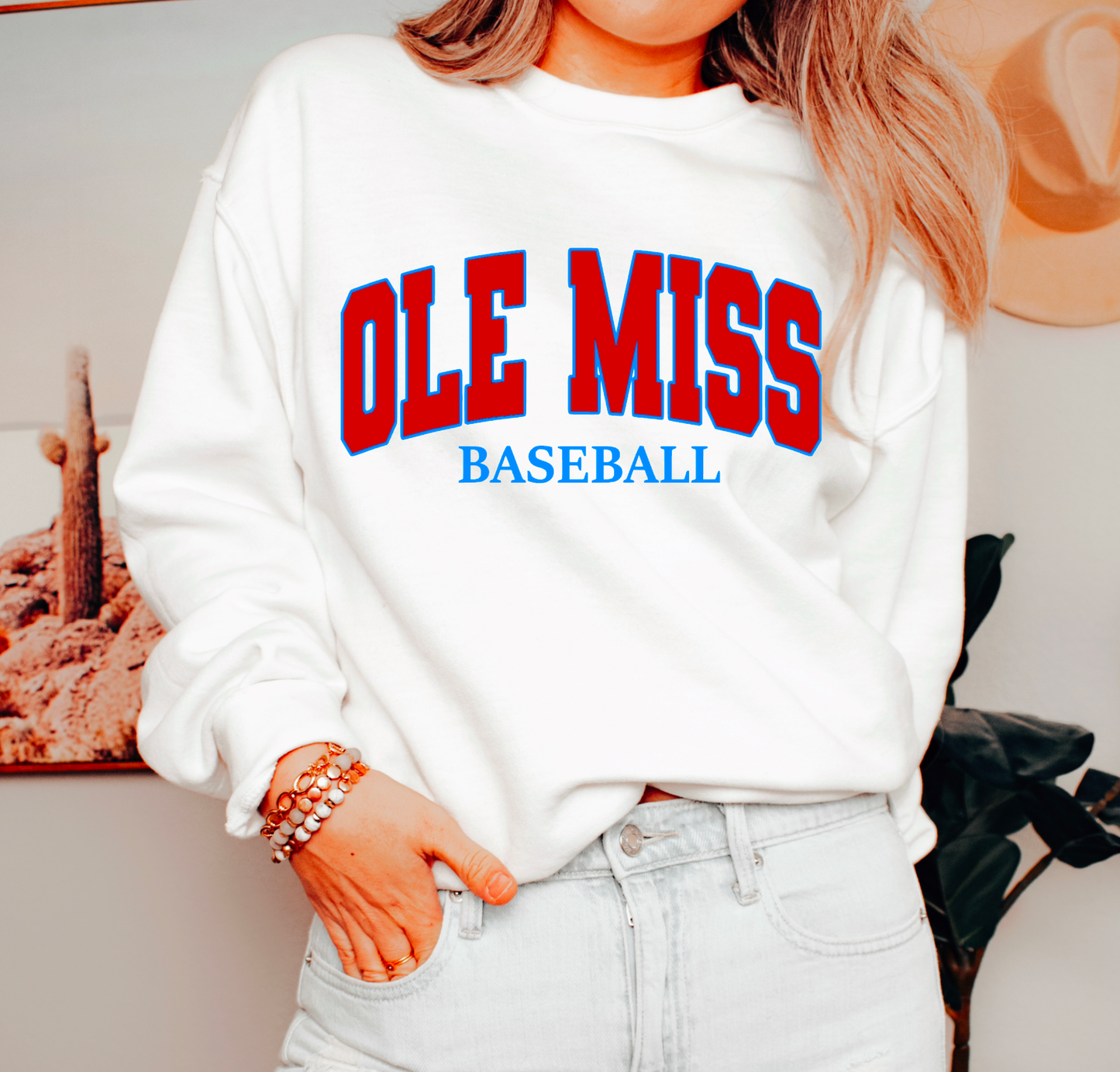 Ole Miss Rebels Baseball Sweatshirt Baseball Mississippi