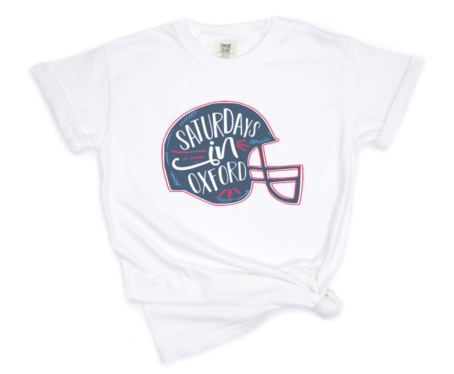 Saturdays In Oxford Comfort Colors Tee Ole Miss Tees