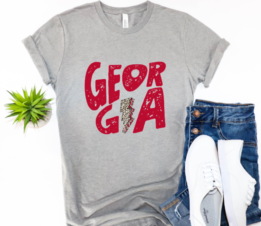 Georgia Lightning Bolt Graphic Tee | T-Shirts