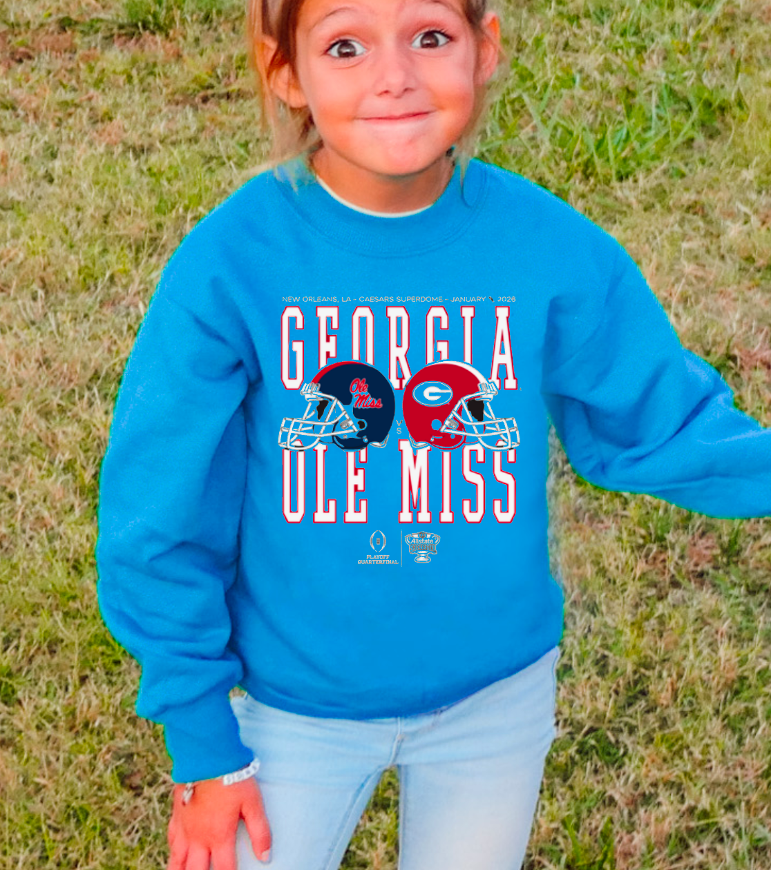 YOUTH Ole Miss & Georgia Bulldogs Sugar Bowl Sweatshirt