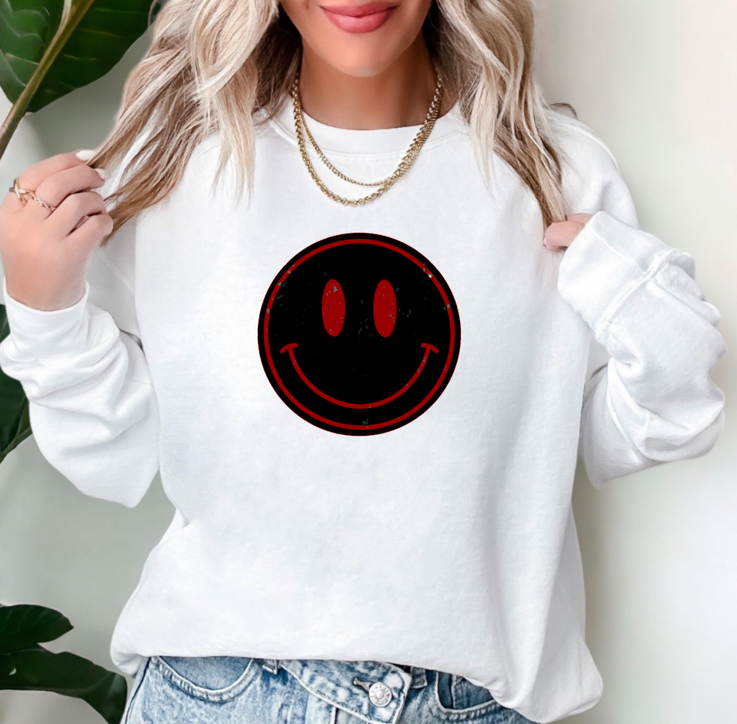 Georgia Bulldogs Smiley Face Sweatshirt