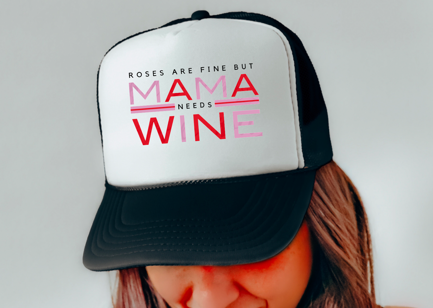 Mama Needs Wine Trucker Hat