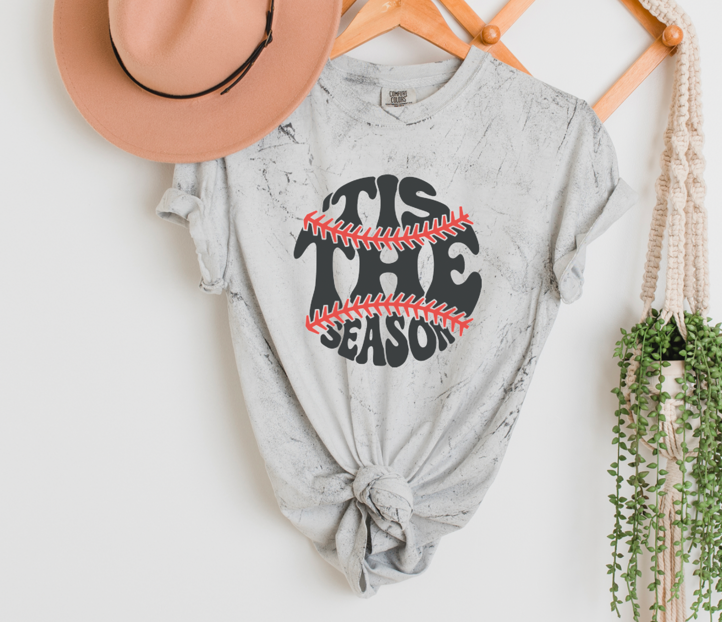 Tis The Season Baseball Color Blast Comfort Colors Tee