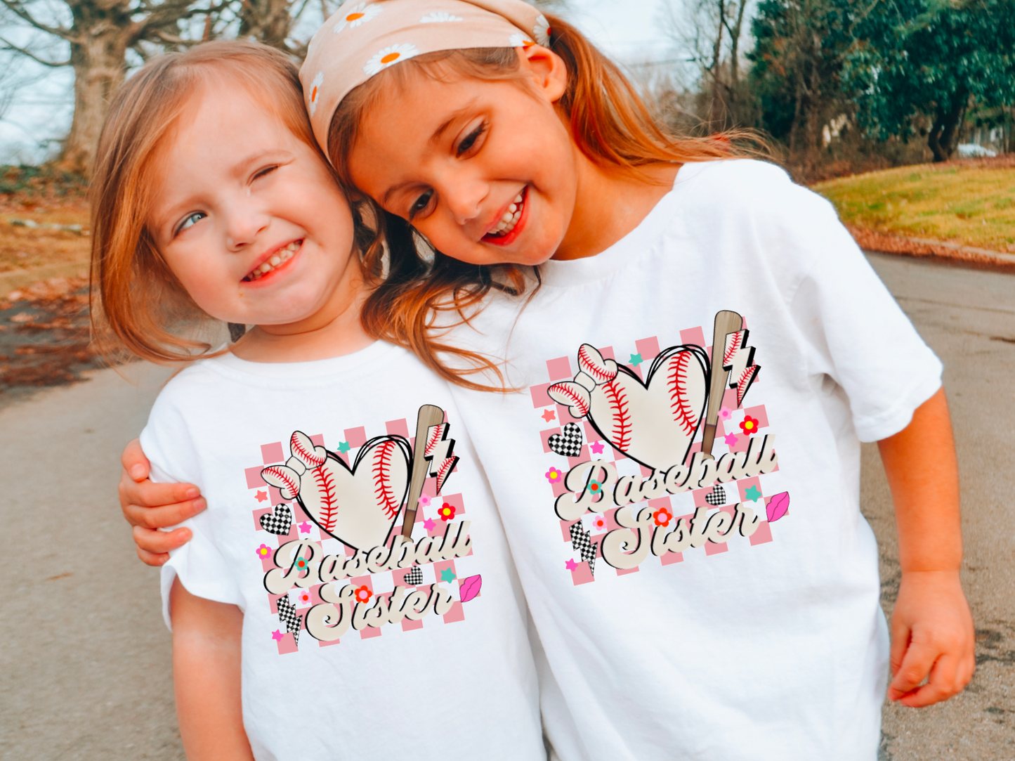 YOUTH Baseball Sister Checker Gildan T-Shirt
