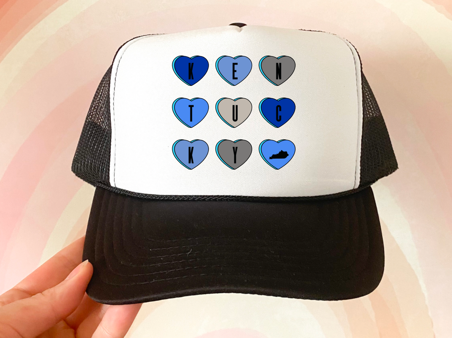 Kentucky Conversation Hearts Trucker Hat