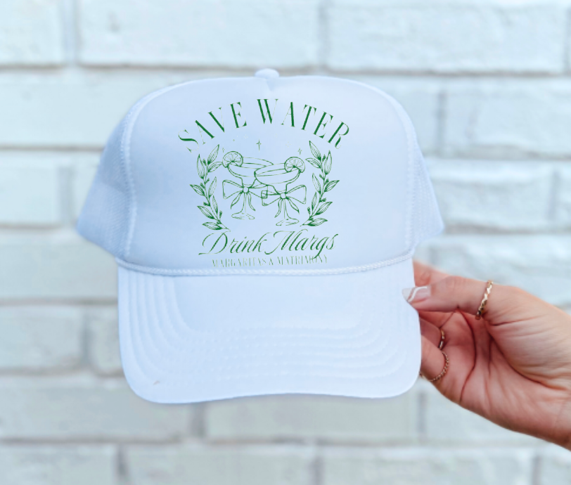 Save Water Drink Margs Trucker Hat Wedding Bachelorette