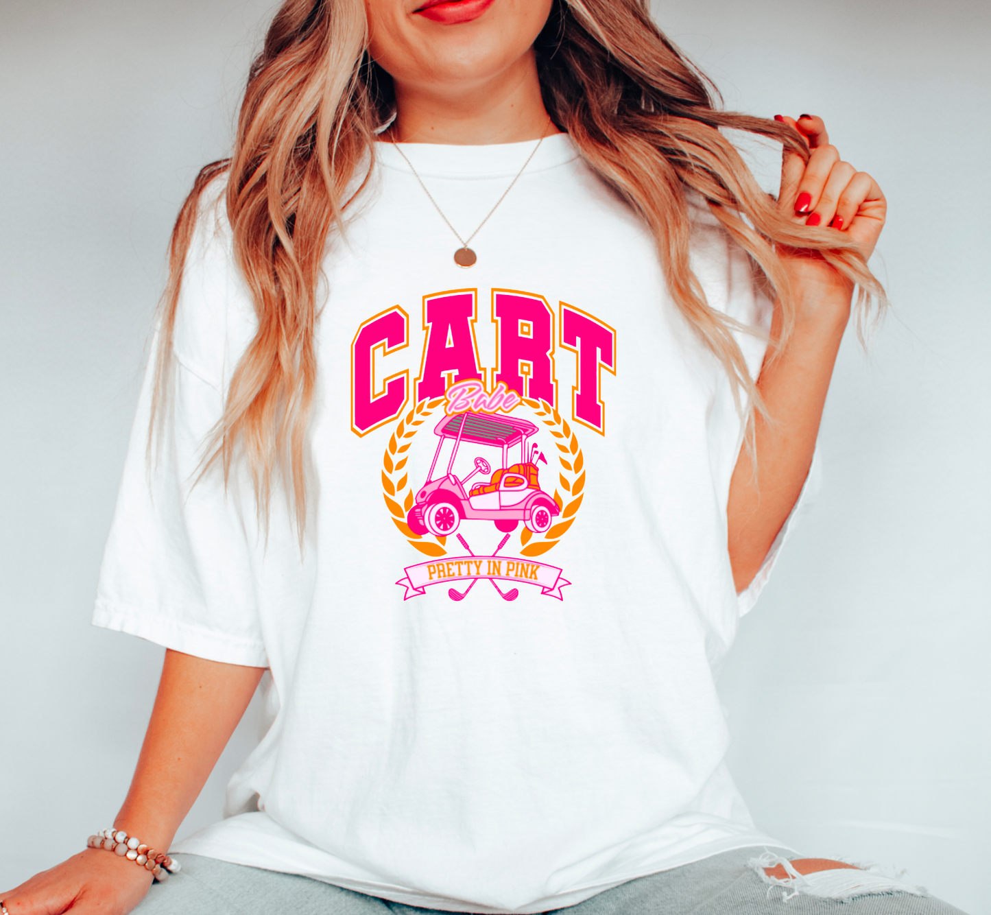 Retro Cart Babe Gildan T-Shirt