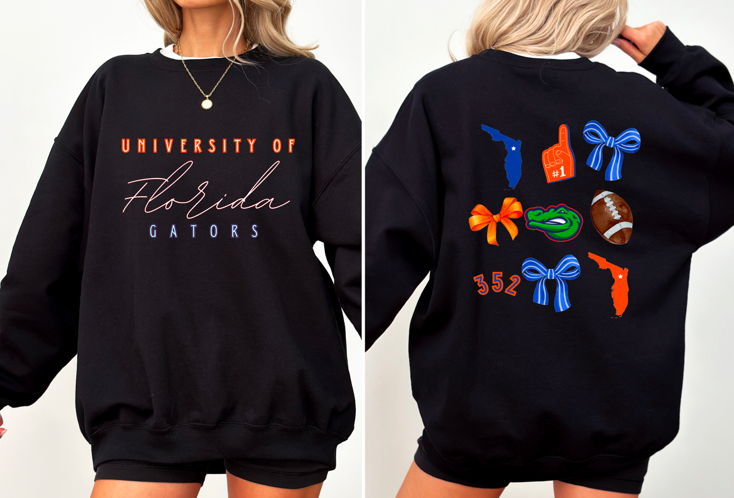 Florida Gators Football Coquette Graphic Sweatshirt