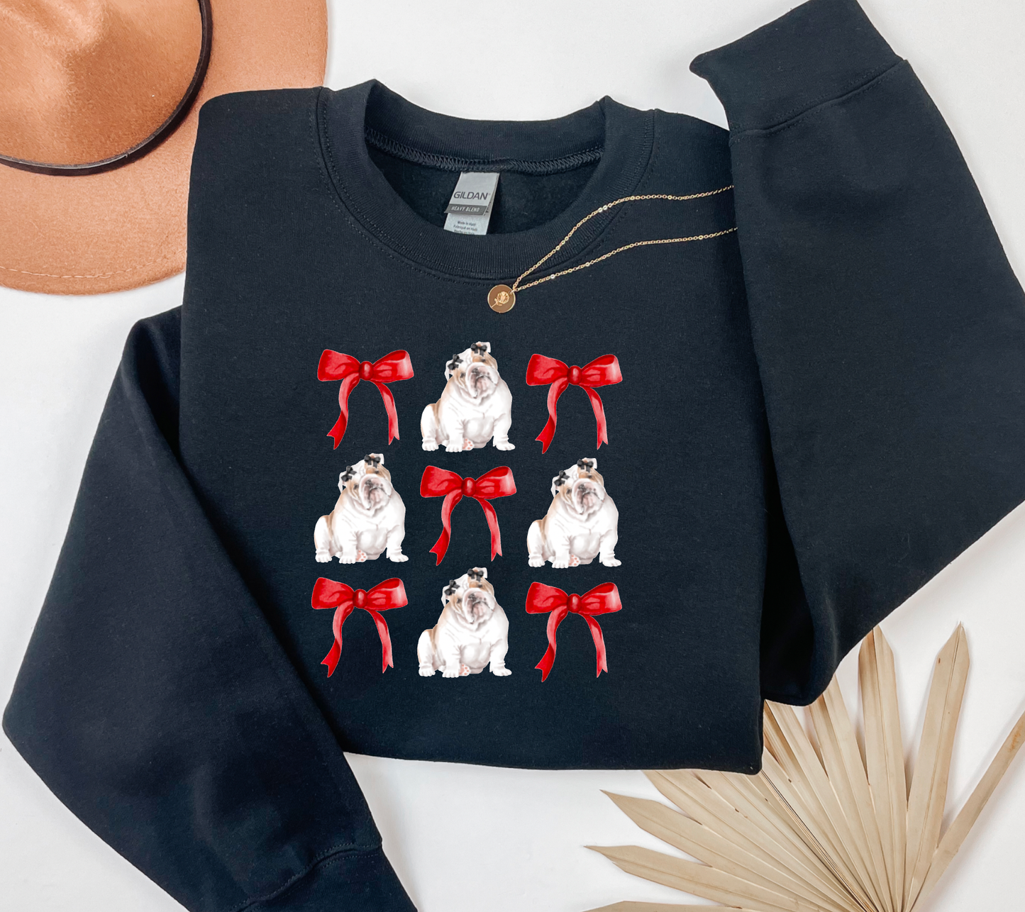 Georgia Bulldogs Coquette Bows Sweatshirt Football