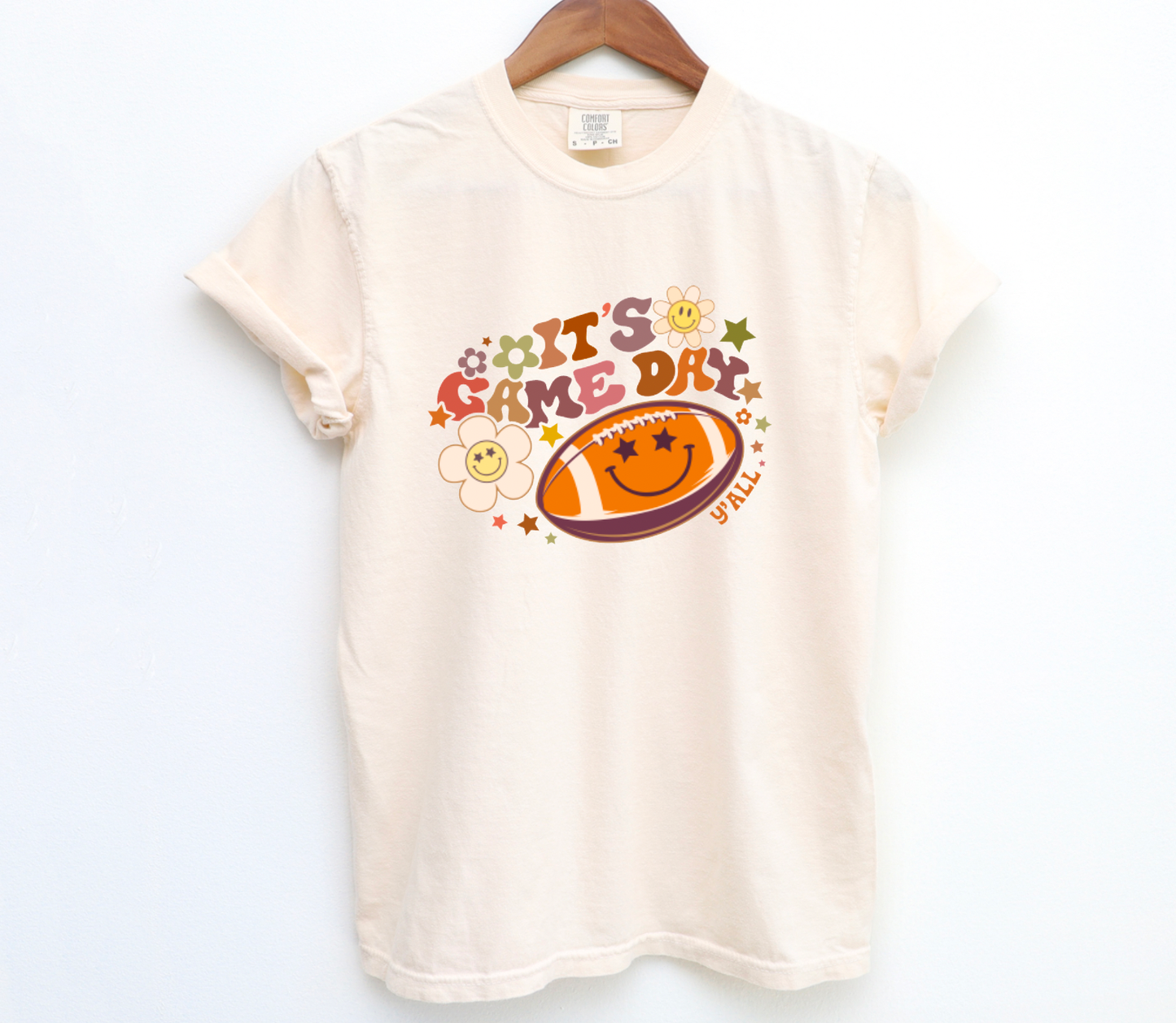 Retro It's Game Day Y'all Comfort Colors Tee