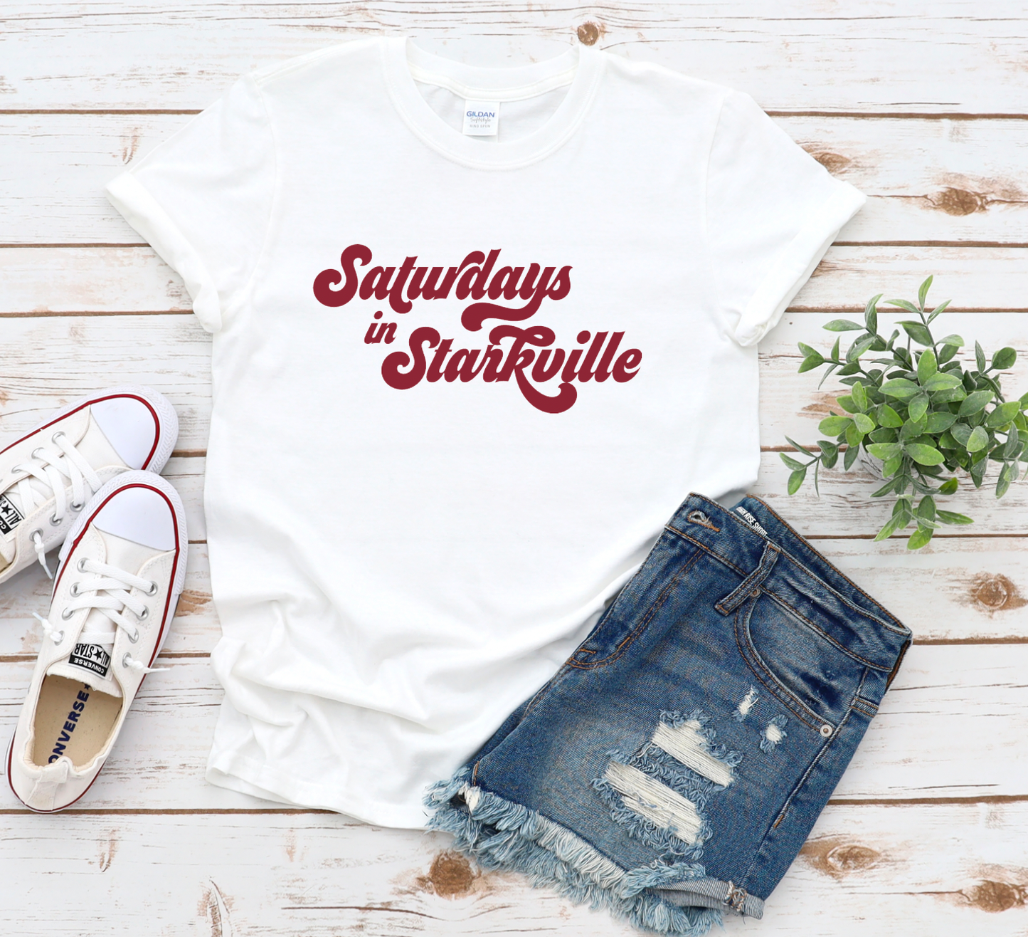 Saturdays In Starkville Graphic Tee Mississippi Tees