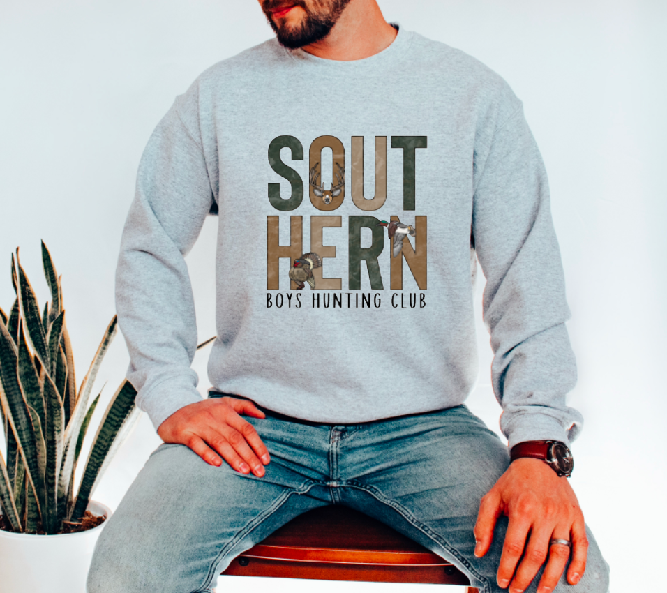 Southern Boys Hunting Club Graphic Sweatshirt