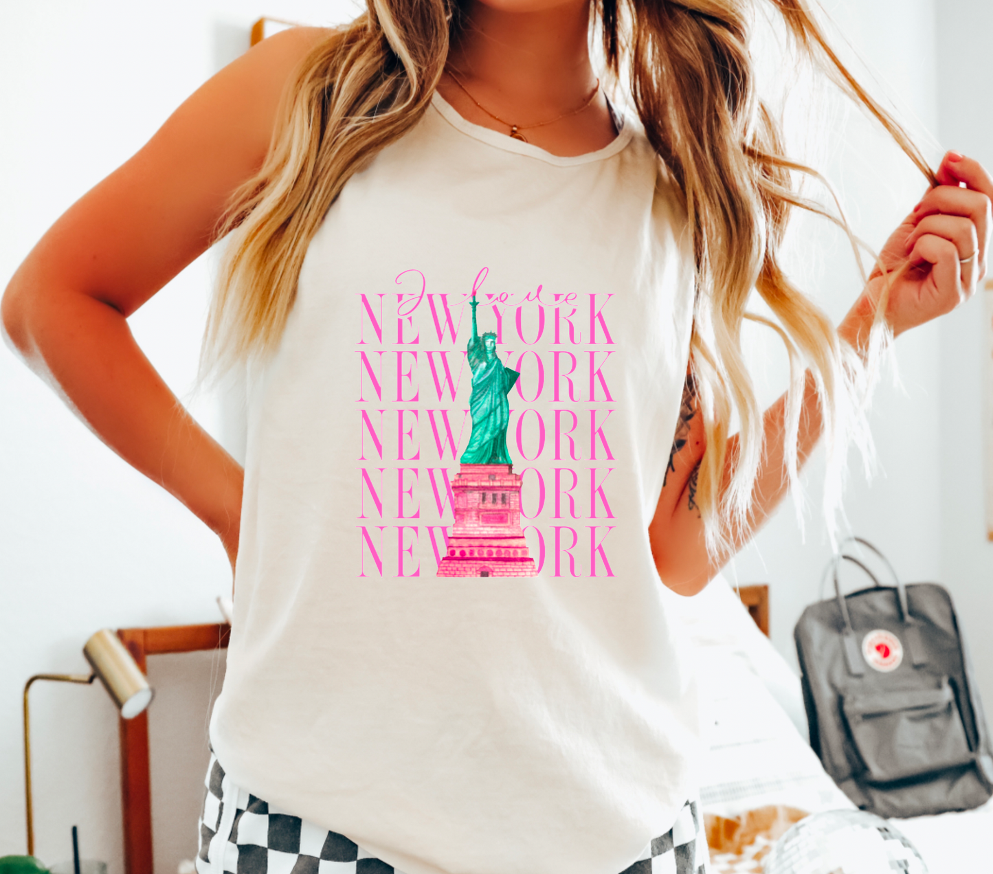 Preppy New York City Comfort Colors Tank Top