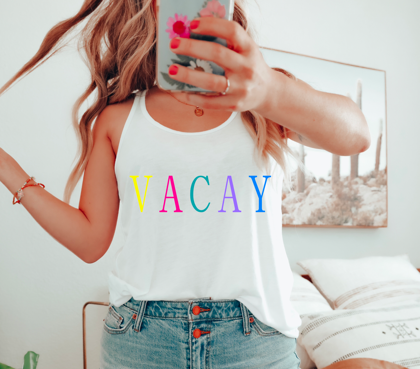 Trendy Vacay Tank Top | Summer Tank Top| Vacation Tees