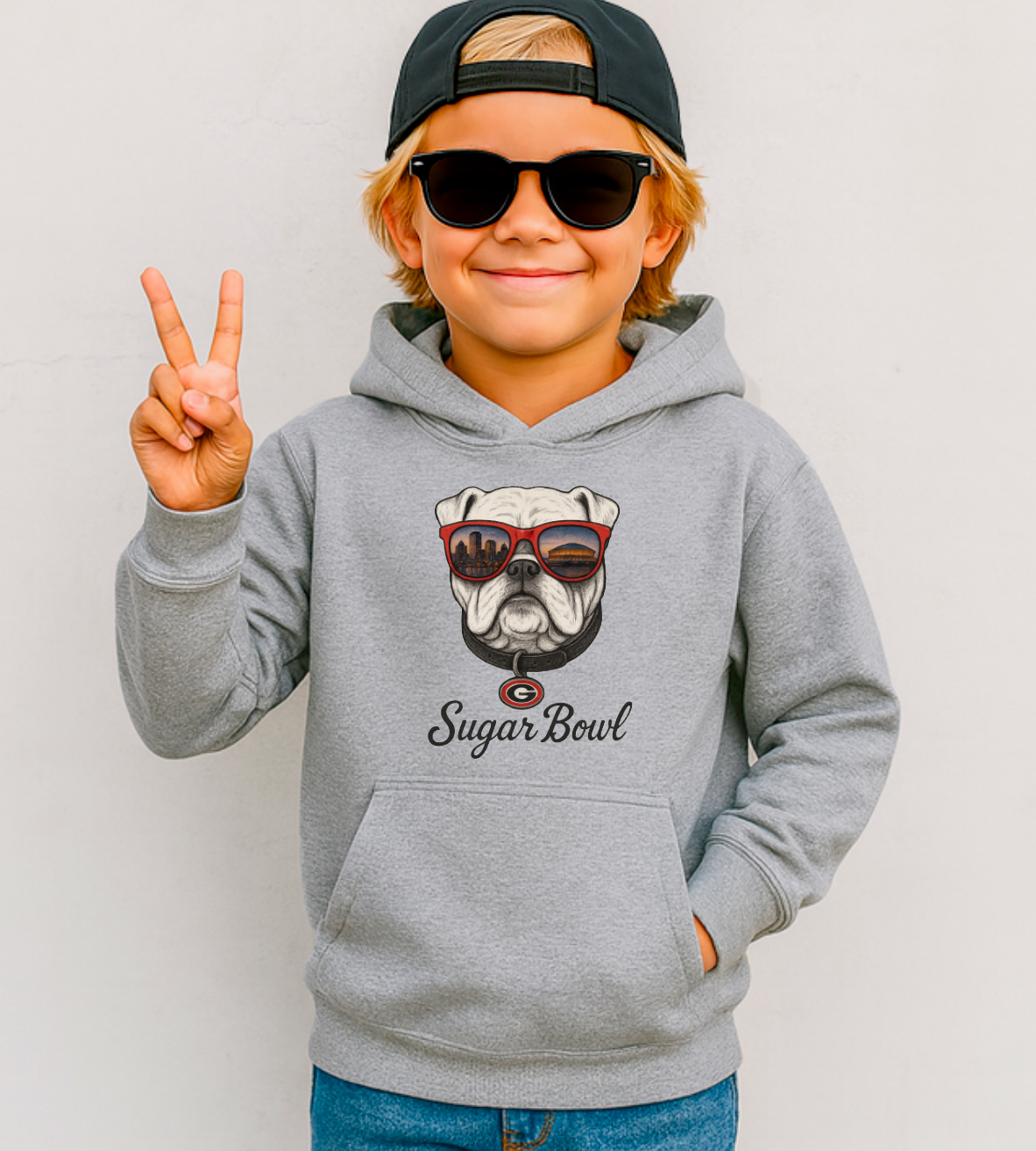 YOUTH Georgia Bulldogs Sugar Bowl Football Hoodie