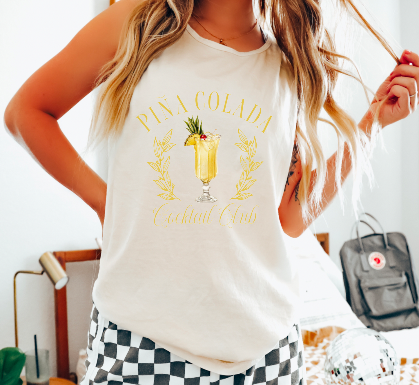 Pina Colada Cocktail Club Women's Tank Top Summer Tank