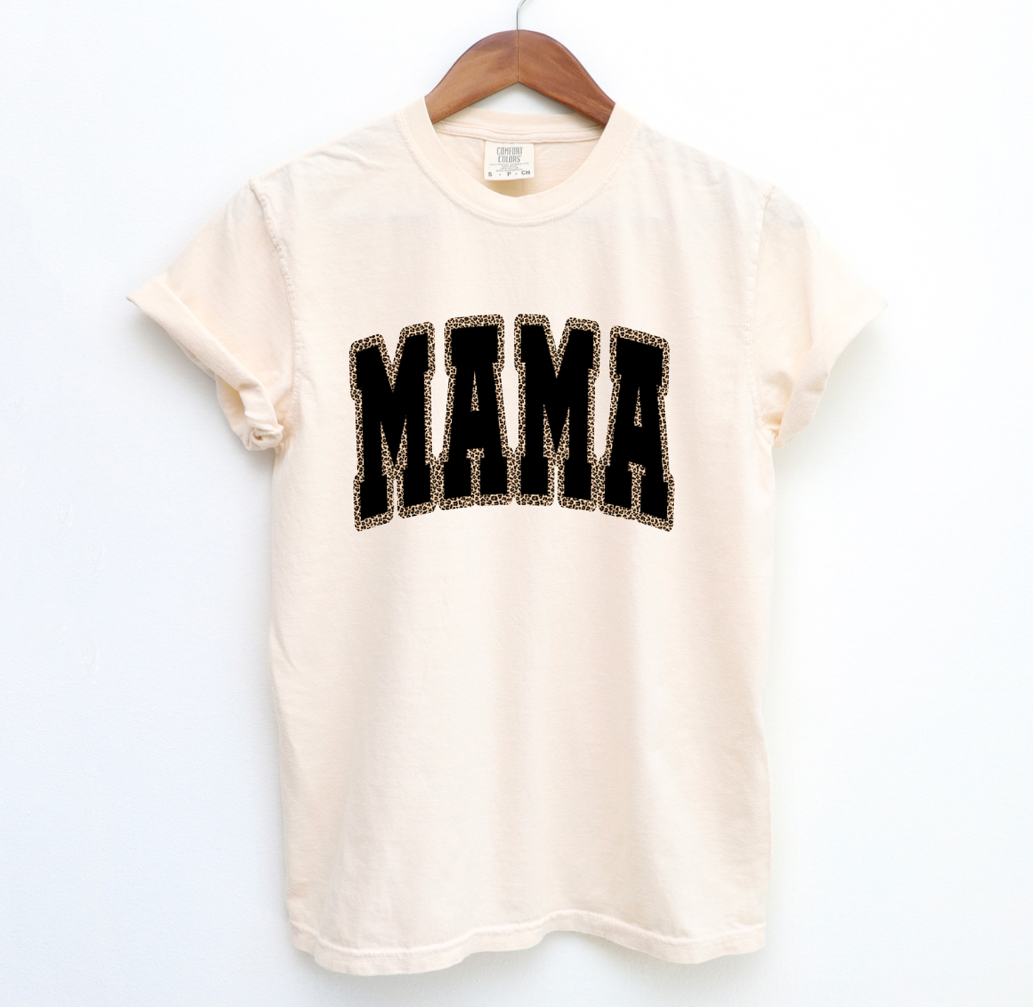 Preppy Mama Cheetah Print Comfort Colors T-Shirt