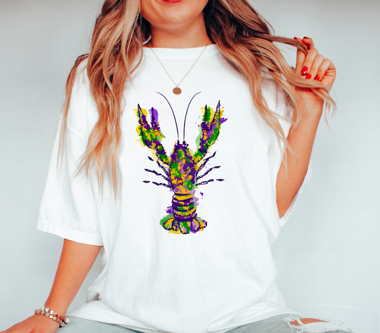 Mardi Gras Crawfish Gildan Tee