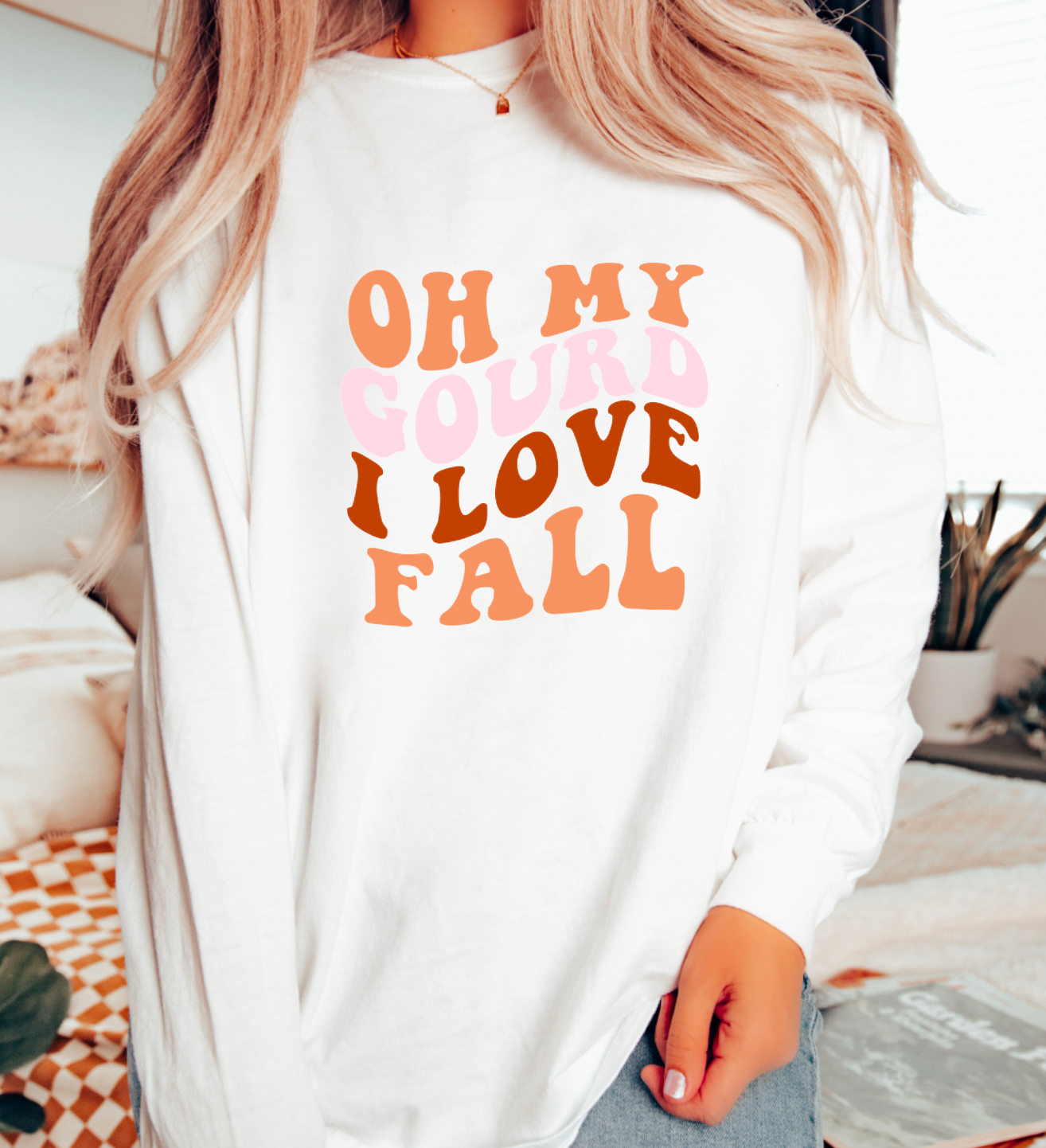 Oh My Gourd Comfort Colors Long Sleeve Fall Tees