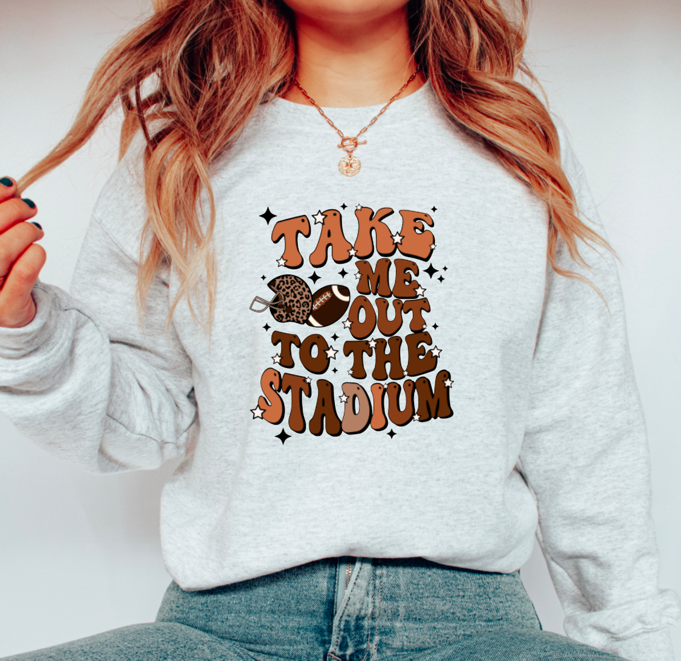 Take Me Out To The Stadium Gildan Sweatshirt