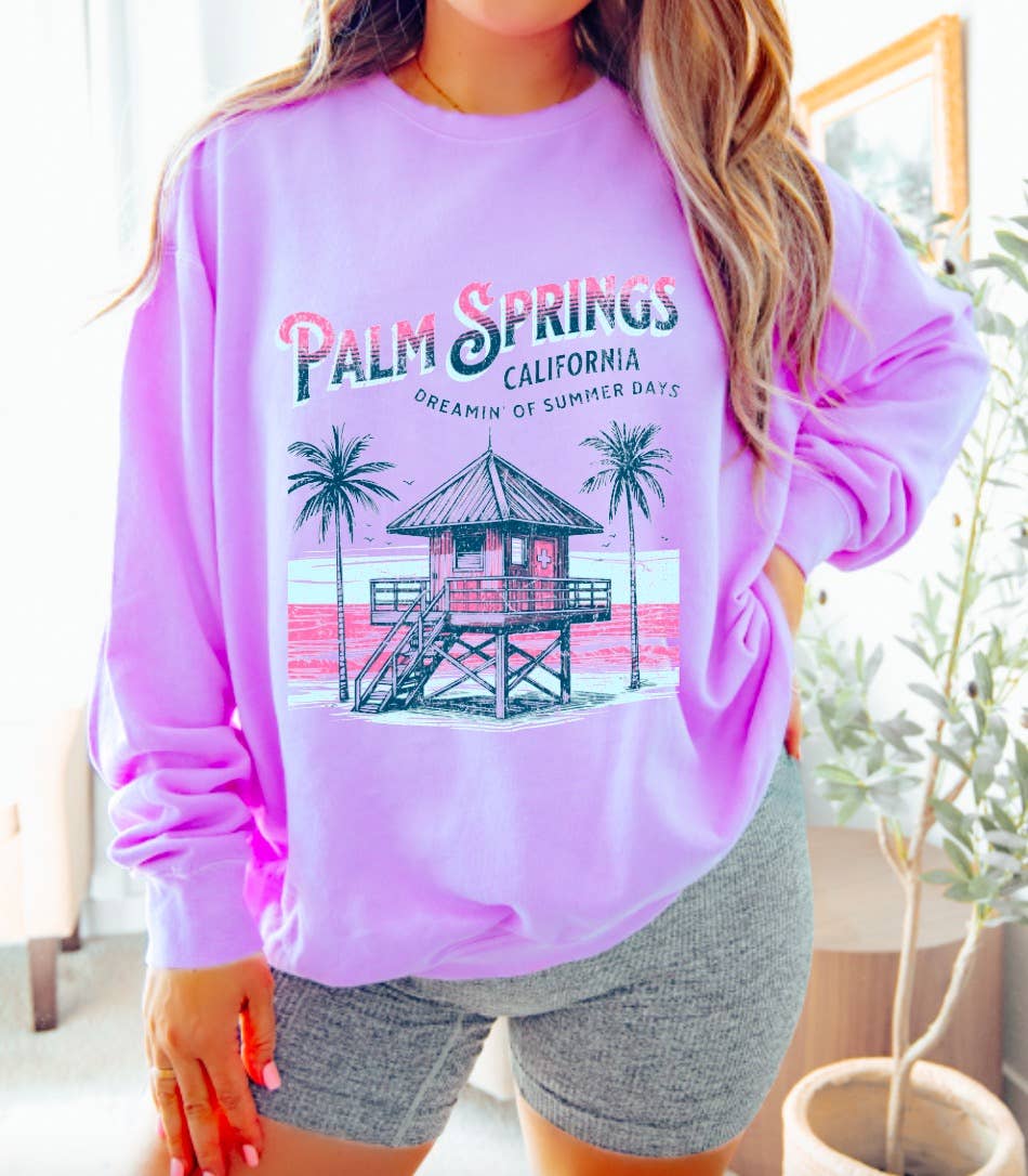 Palm Springs California Sweatshirt Summer