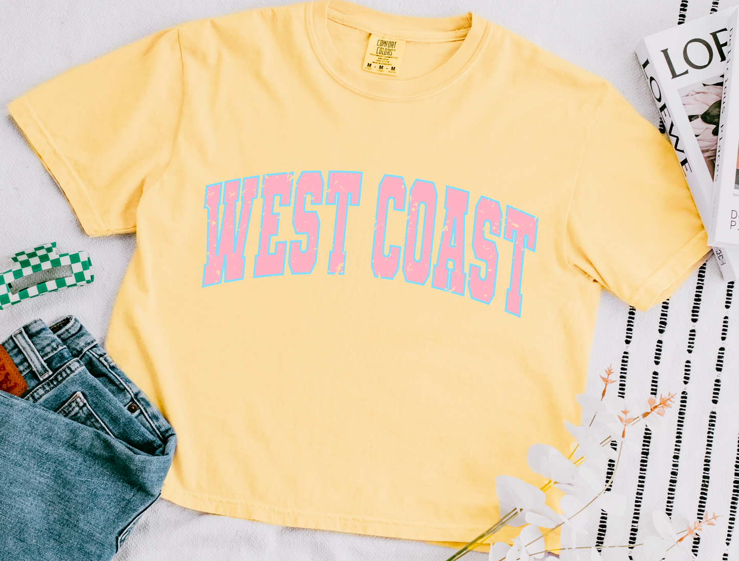 West Coast Boxy T-Shirt Summer Beach