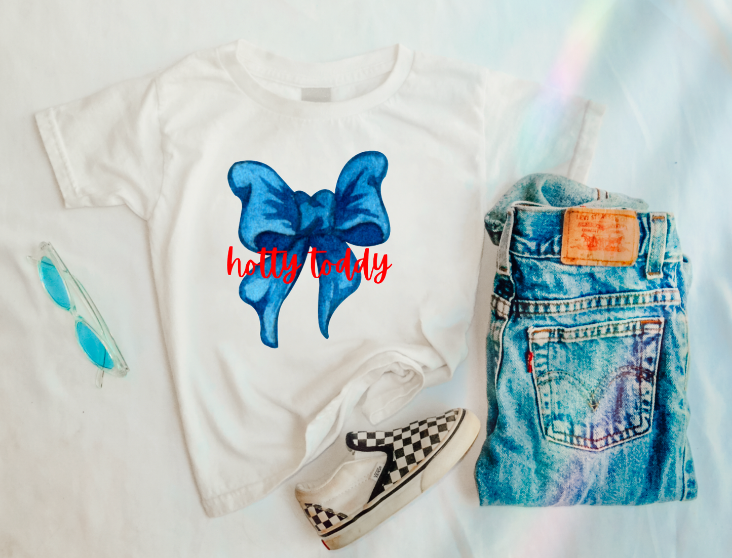 Ole Miss Rebels Hotty Toddy Coquette Bow Graphic Tee Kids
