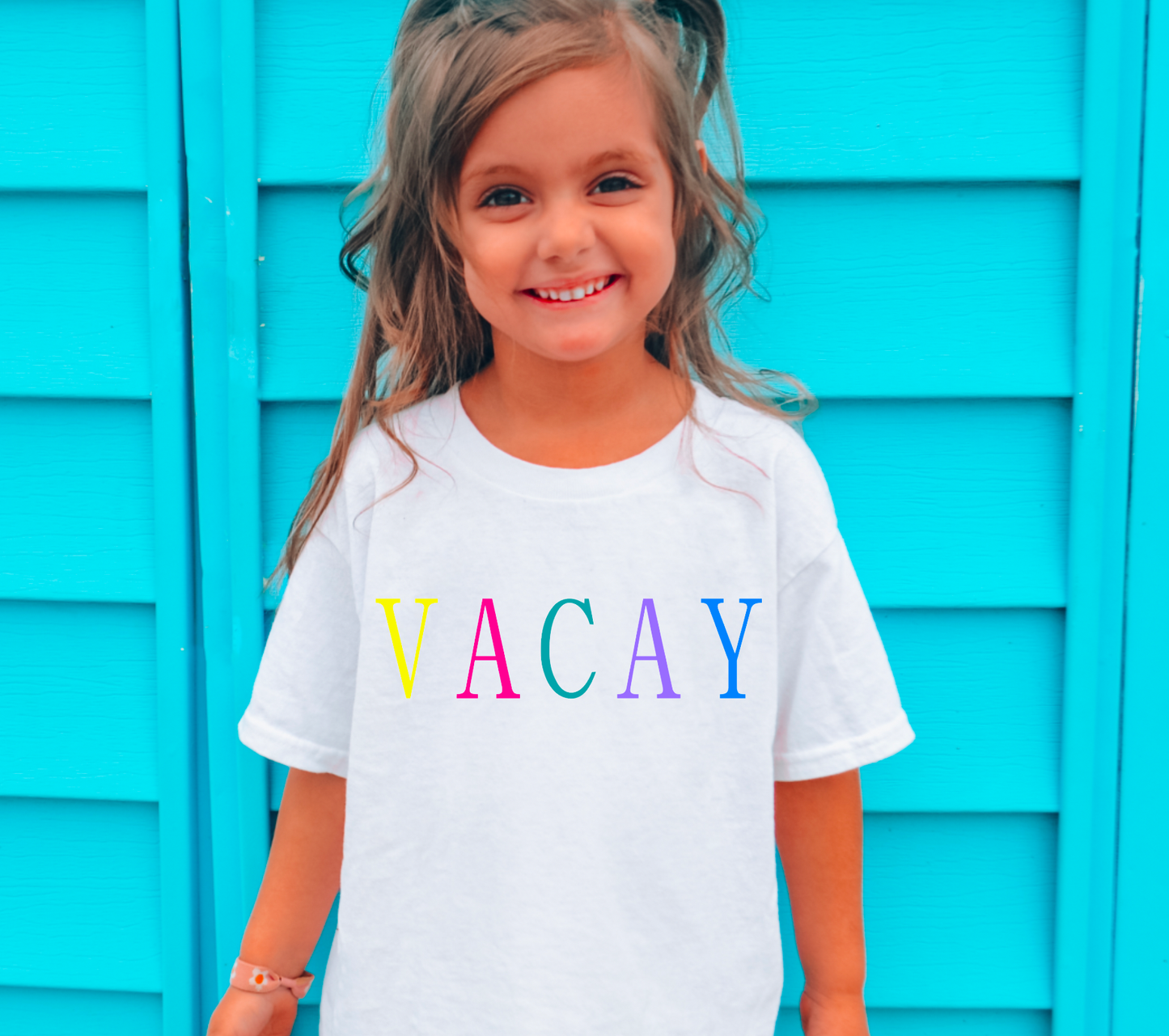 YOUTH Trendy Vacay Graphic Tee| Summer Vacation Kids Tees