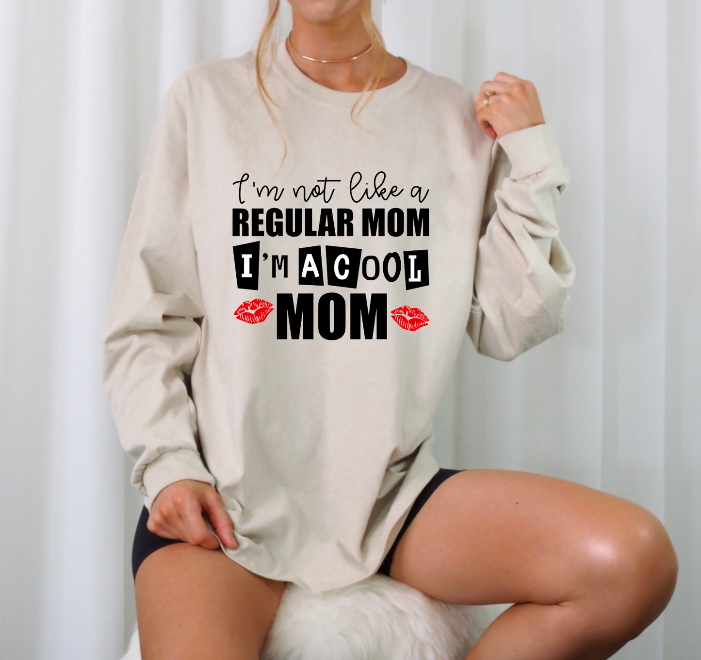 I'm Not Like A Regular Mom Gildan Long Sleeve Tee Mean Girls