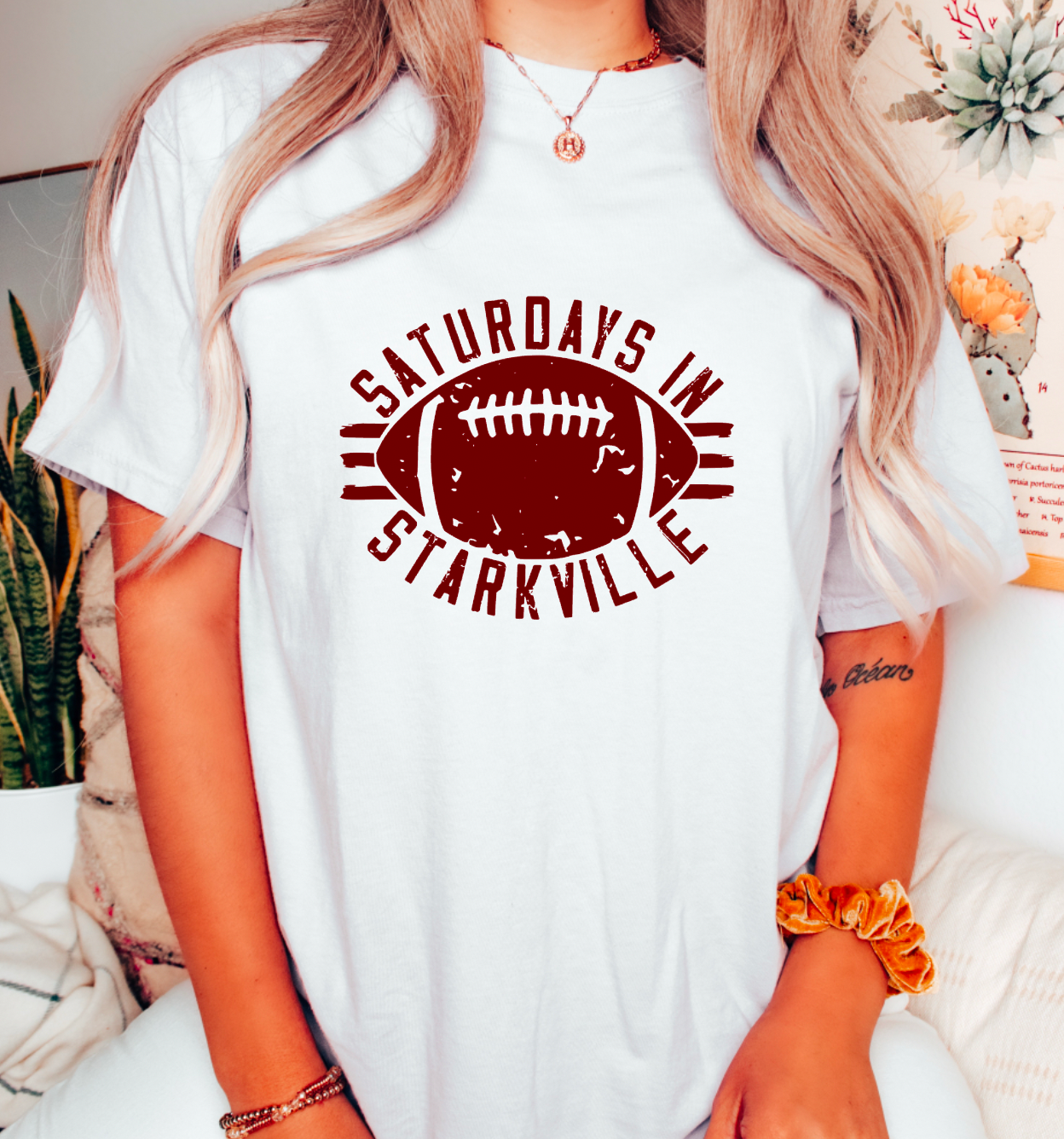 Saturdays In Starkville Graphic Tee Mississippi Football Tee
