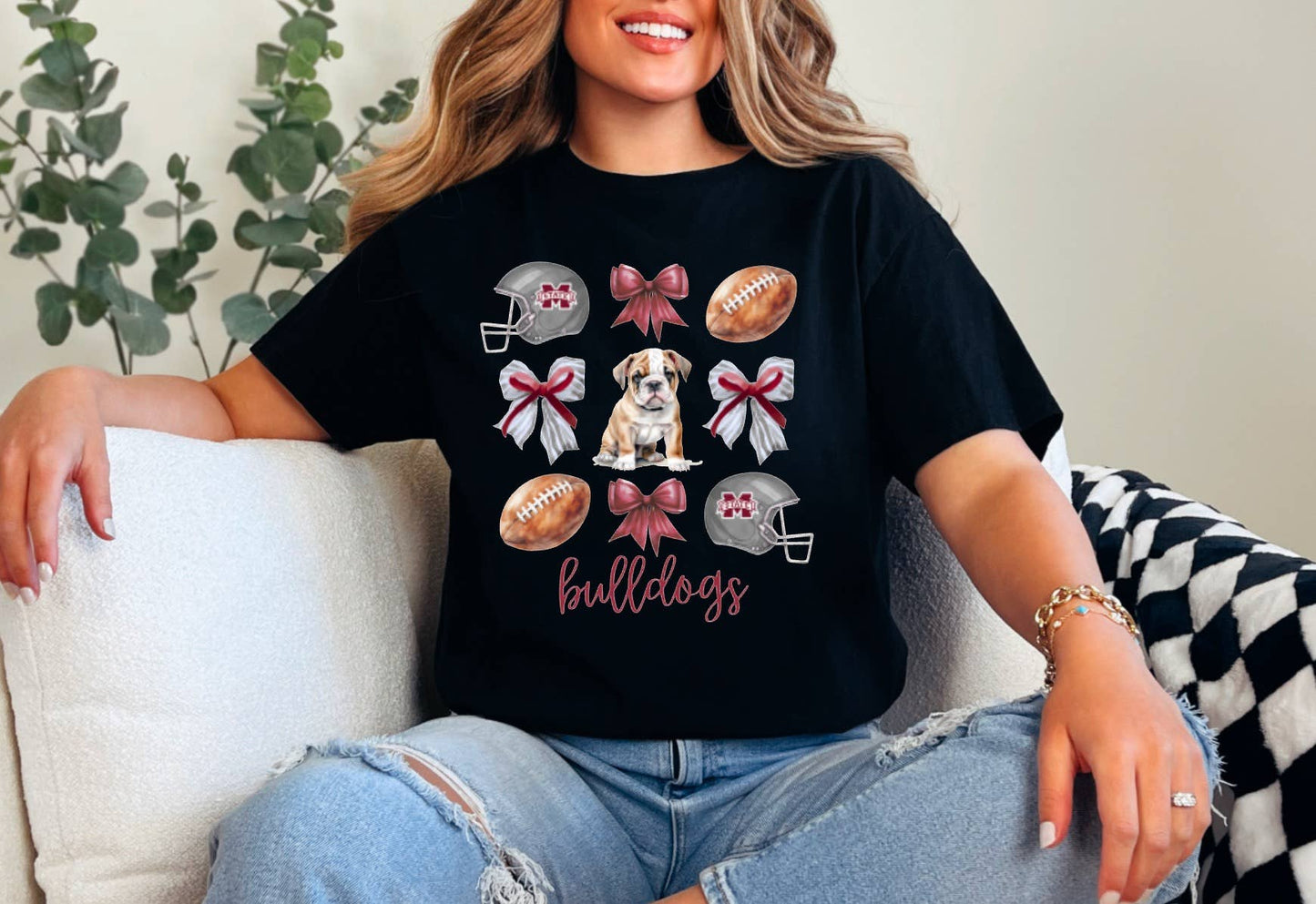 Football Coquette Graphic Tee Sports Game Day
