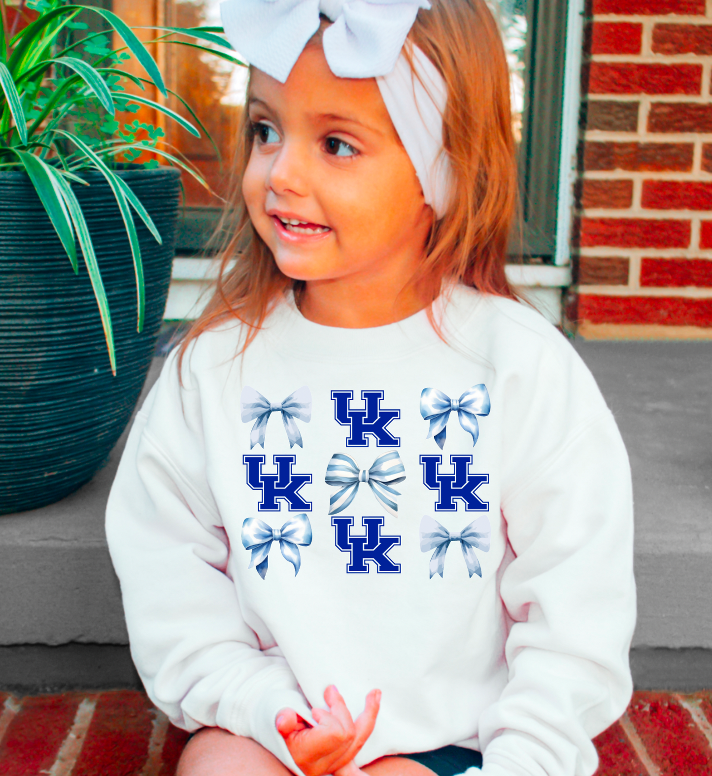 YOUTH Kentucky Wildcats Coquette Sweatshirt Football Kids