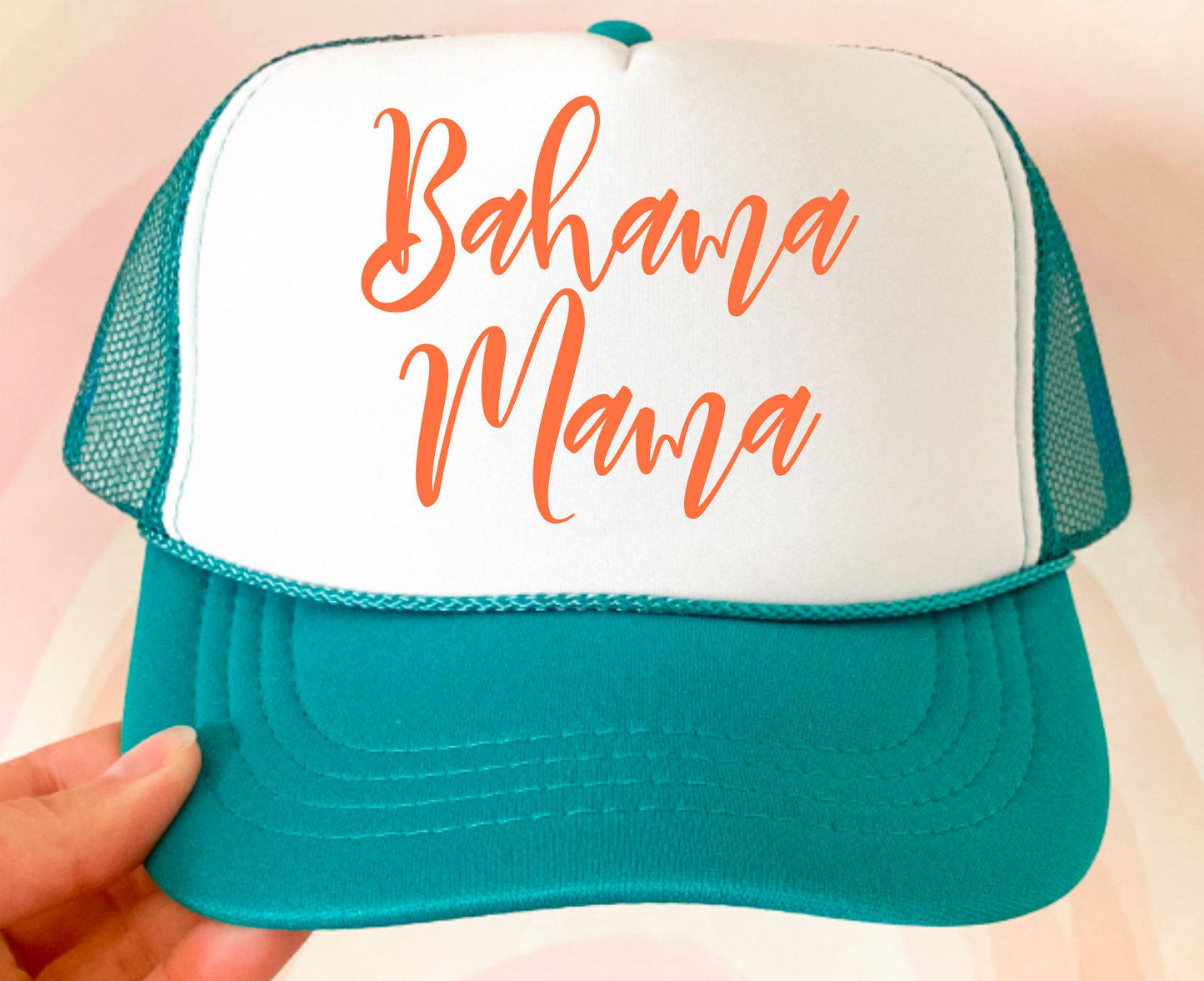 Preppy Bahama Mama Trucker Hat | Summer | Beach