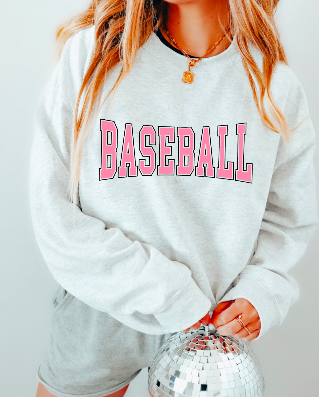 Pink Baseball Sweatshirt | Baseball