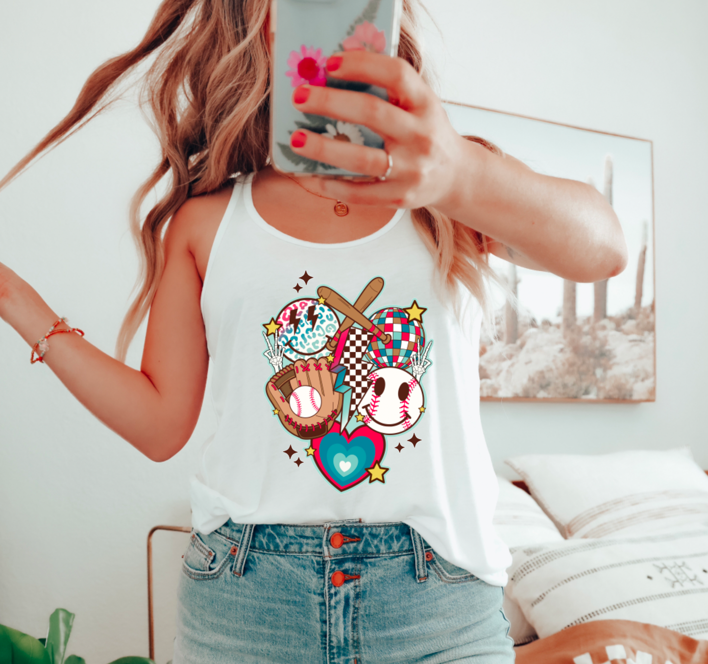 Retro Baseball Tank Top