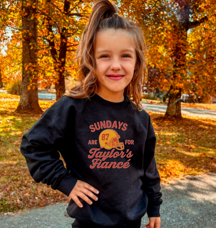 YOUTH Sundays Are For Taylor’s Fiance Long Sleeve Football
