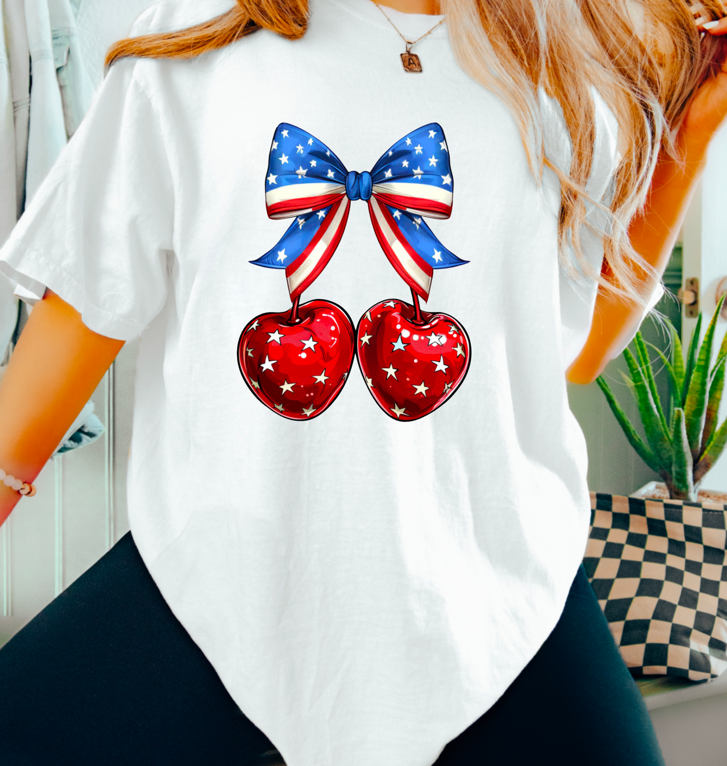 Cherry USA Coquette Graphic Tee 4th of July