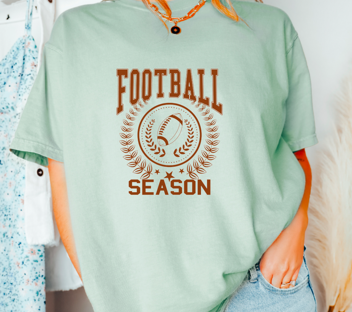 Trendy Football Season Graphic Tee