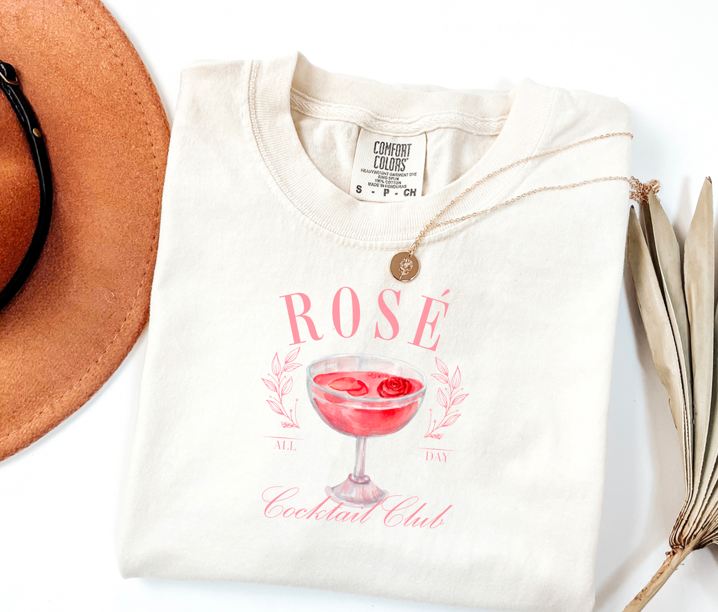 Rose Cocktail Club Comfort Colors Tee