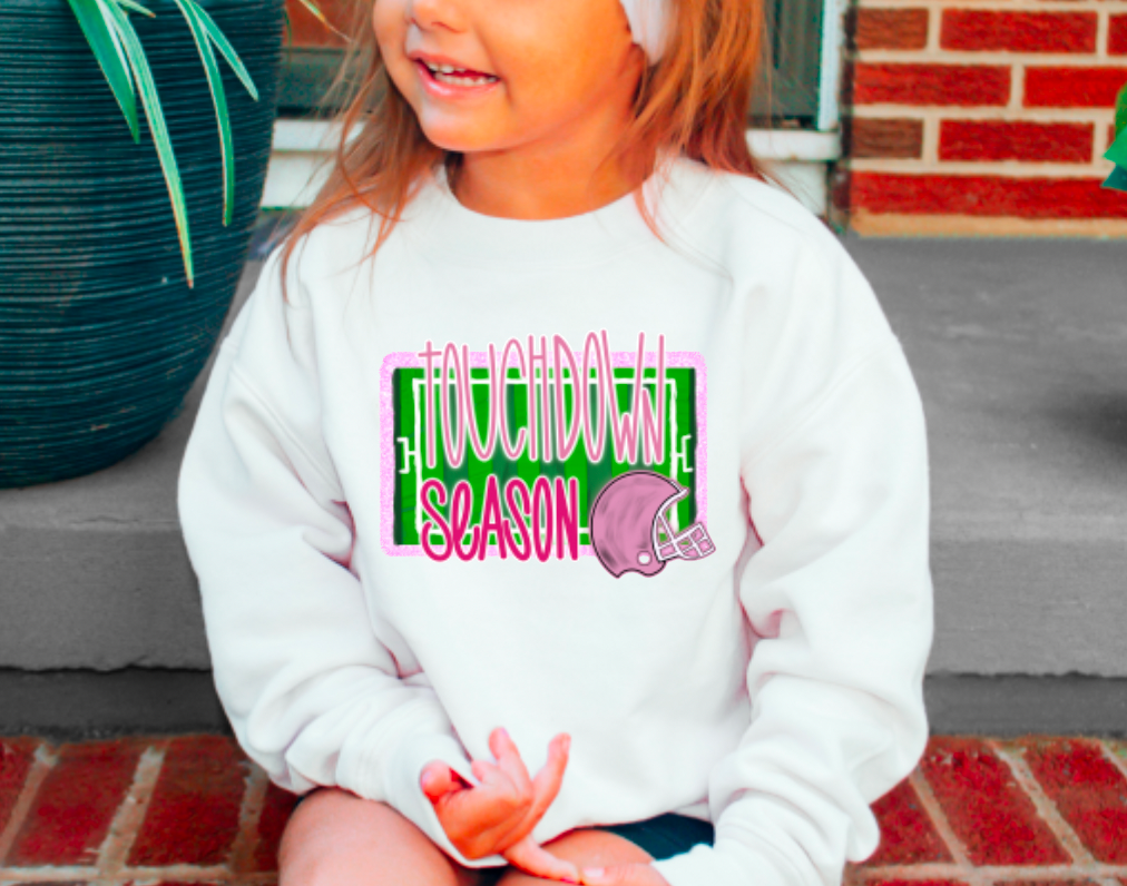 YOUTH Preppy Touchdown Season Sweatshirt Kids Football