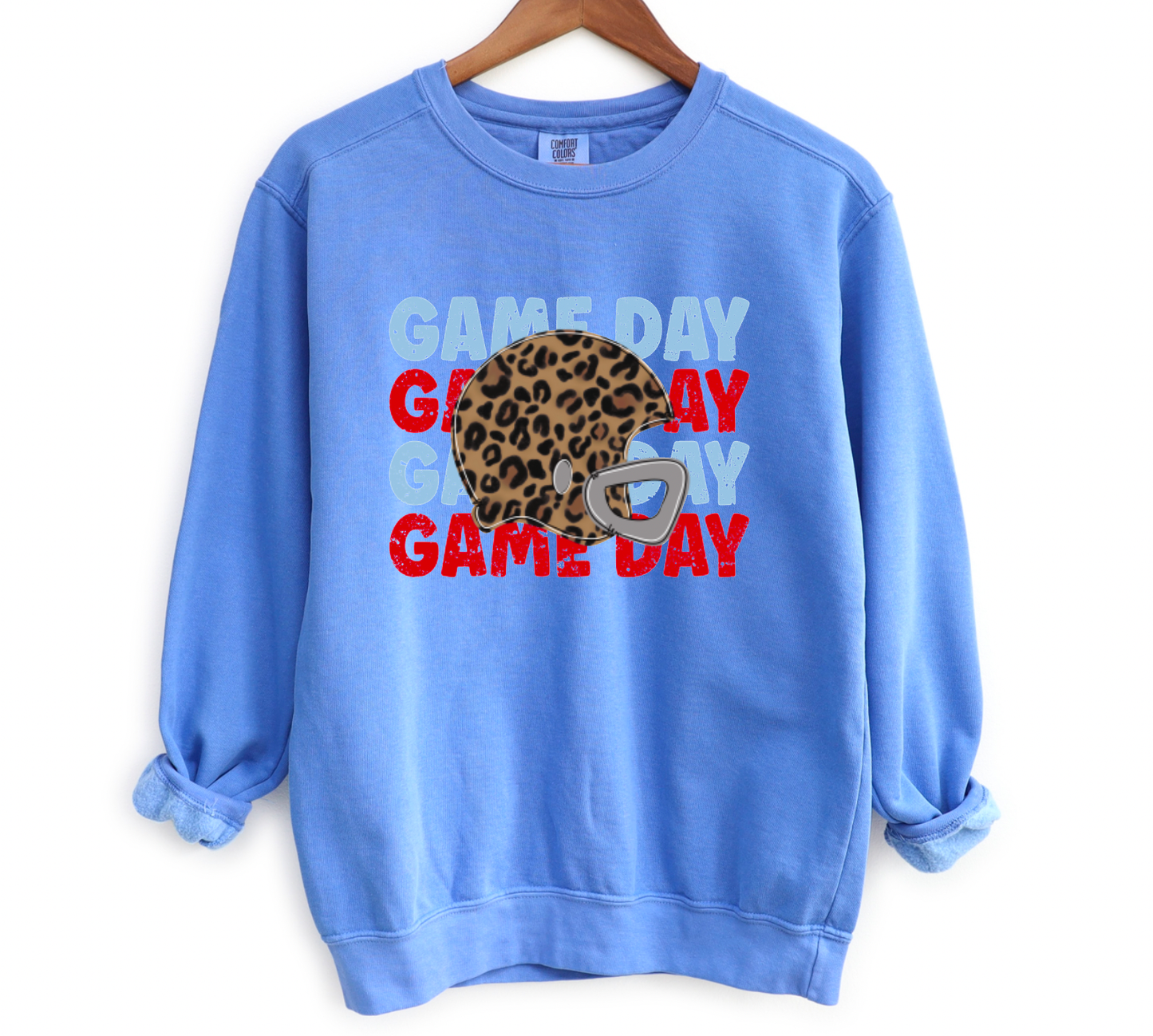 Ole Miss Game Day Stacked Comfort Colors Sweatshirt