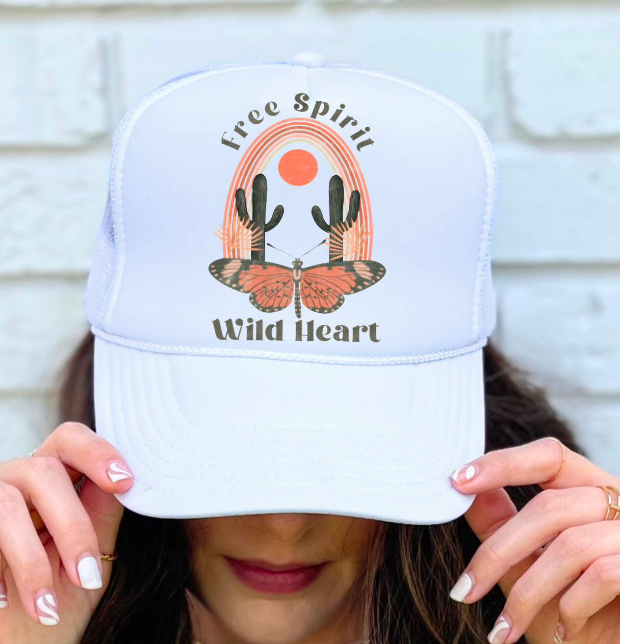 Boho Western Free Spirit Wild Heart Trucker Hat | Western