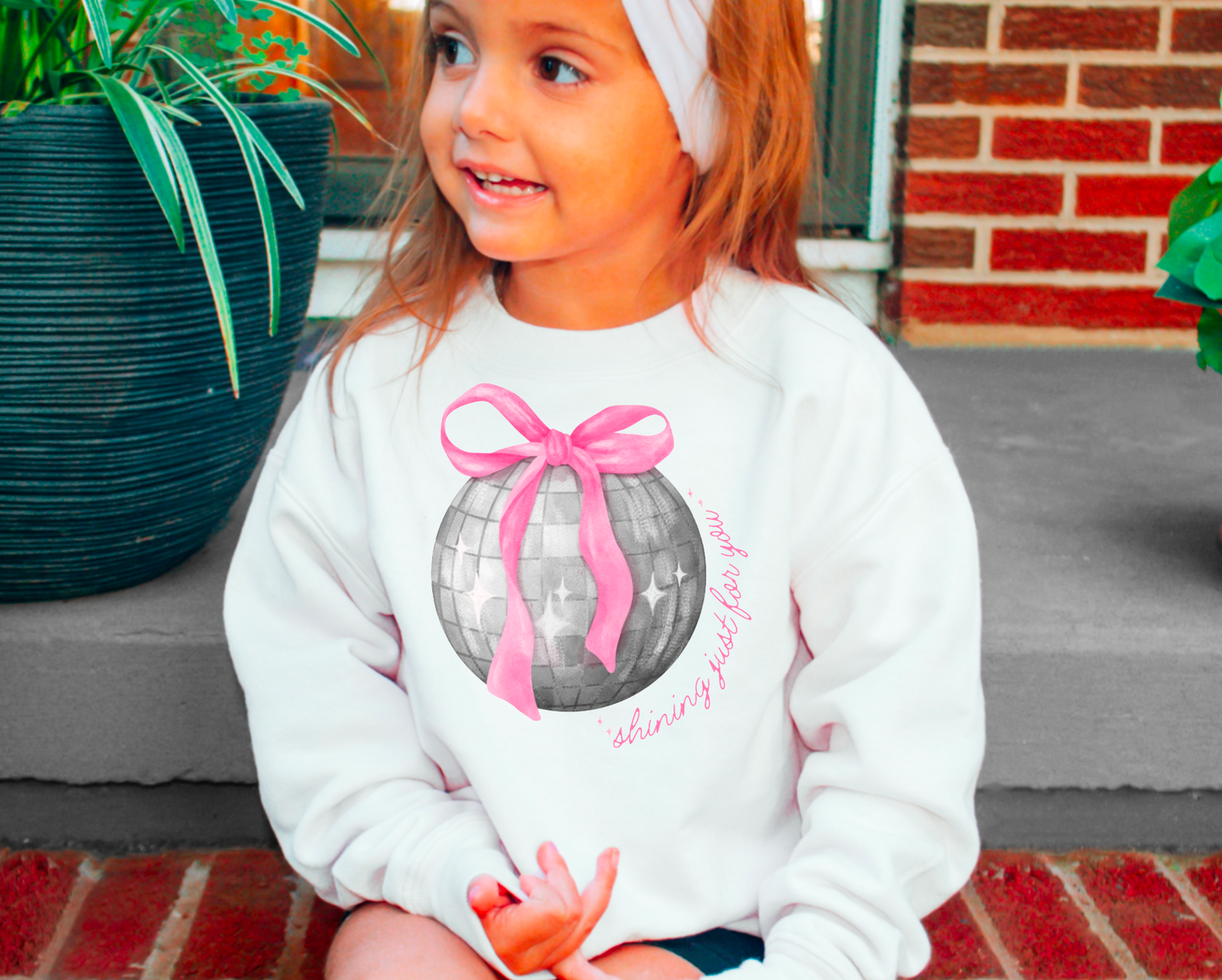 YOUTH Taylor Swift Lyrics Mirrorball Sweatshirt Swiftie