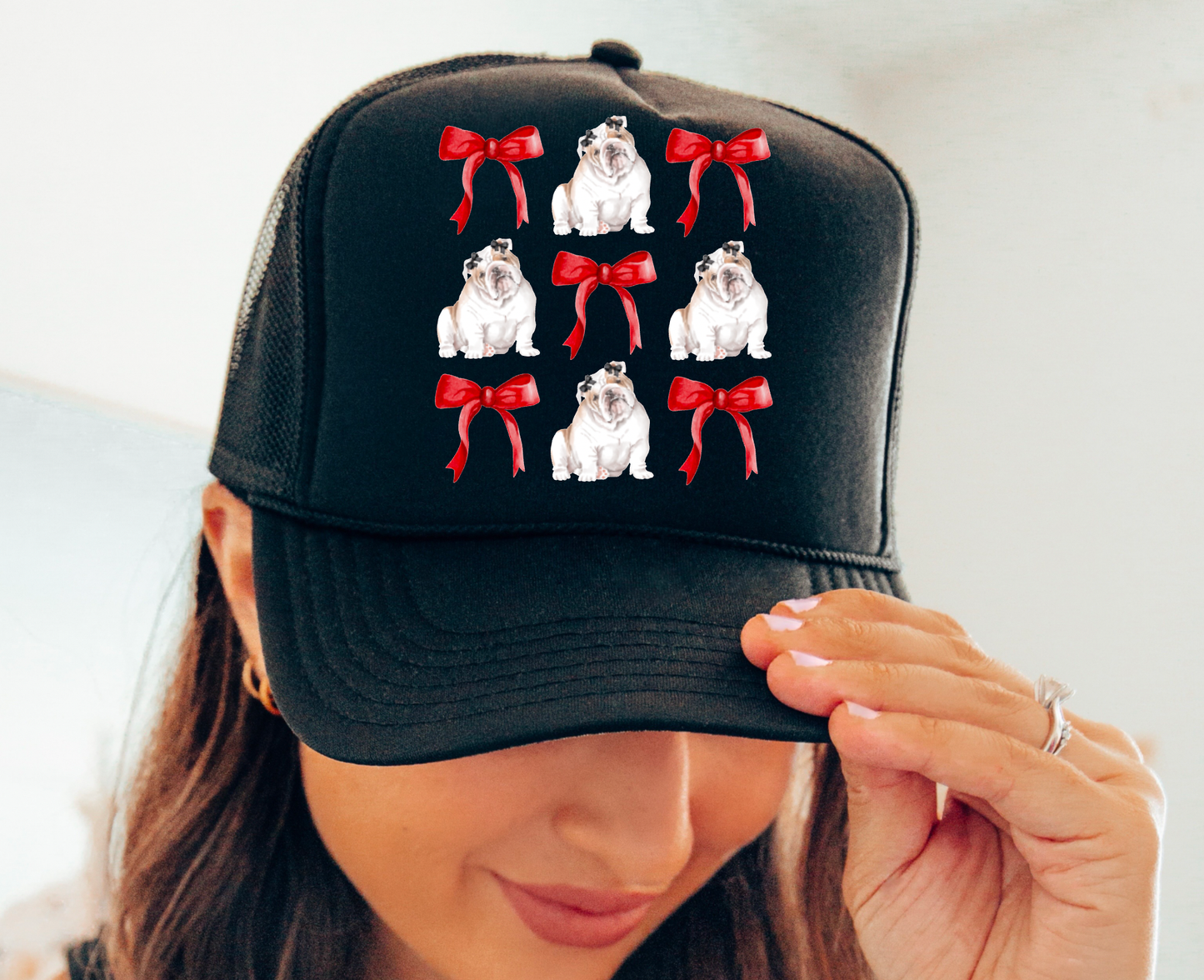 Georgia Bulldogs Coquette Bows Trucker Hat Football